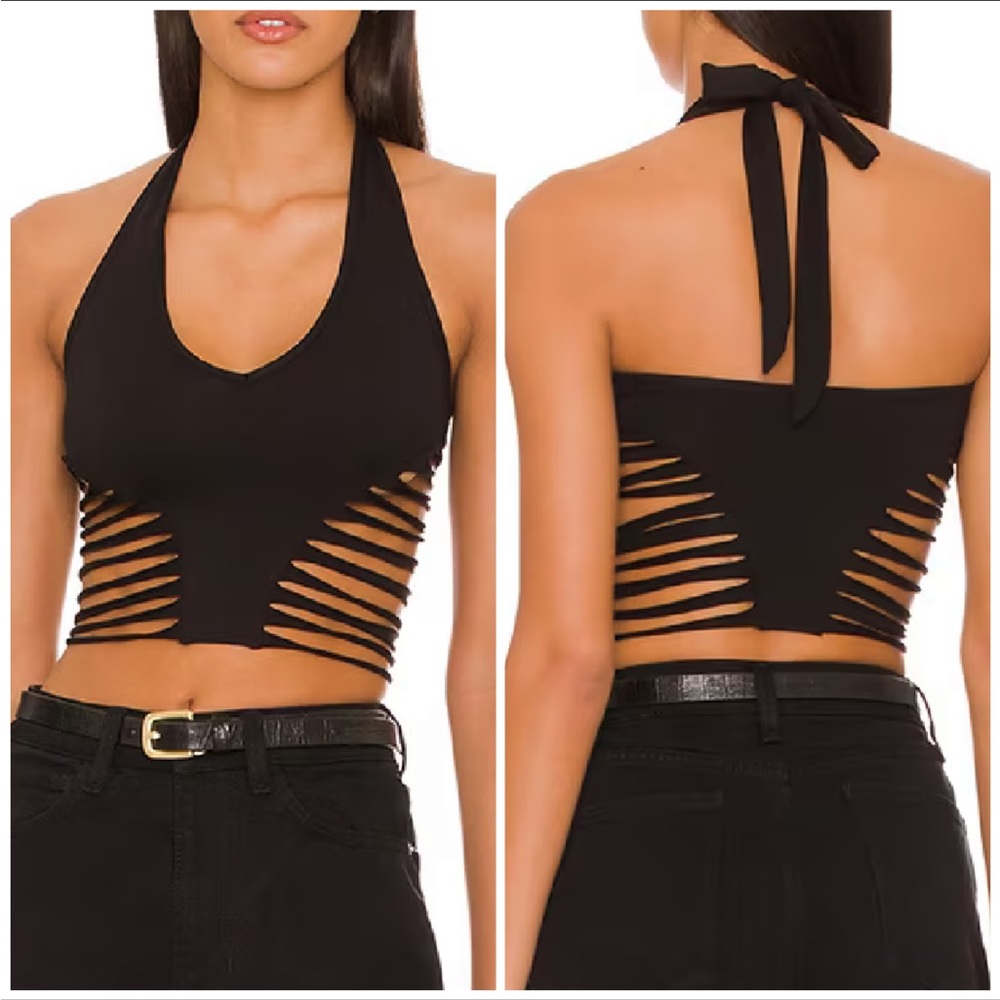 Superdown Adela Halter cut out top XXS